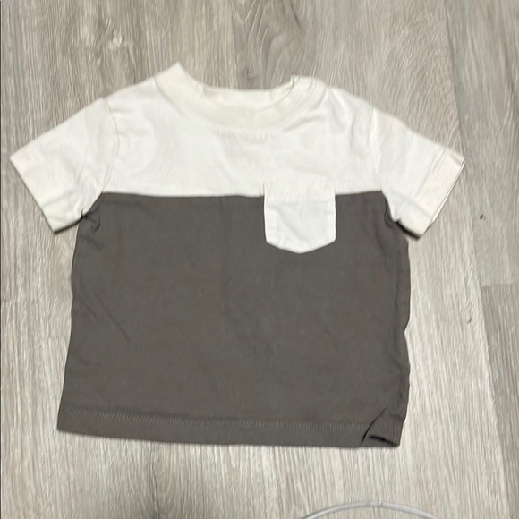 4/$30 Kids Two-Tone T-Shirt - White and Gray - Picture 1 of 1